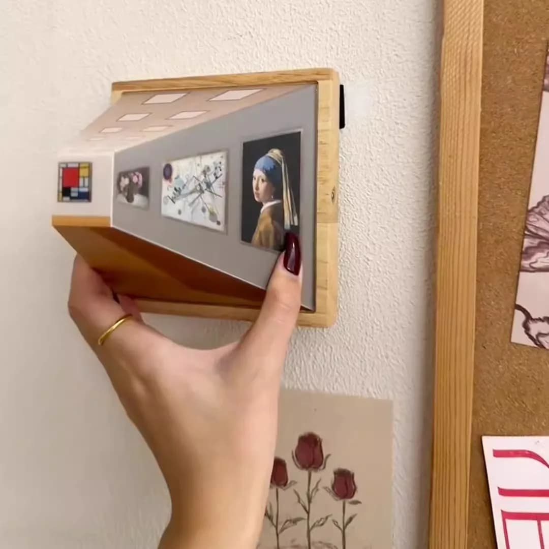 Nuove Lampade da Parete in Legno con Visione 3D a Occhio Nudo, Luci Notturne Ambientali per Soggiorno, Giocattoli Divertenti e Regali, Action Figure Luminose