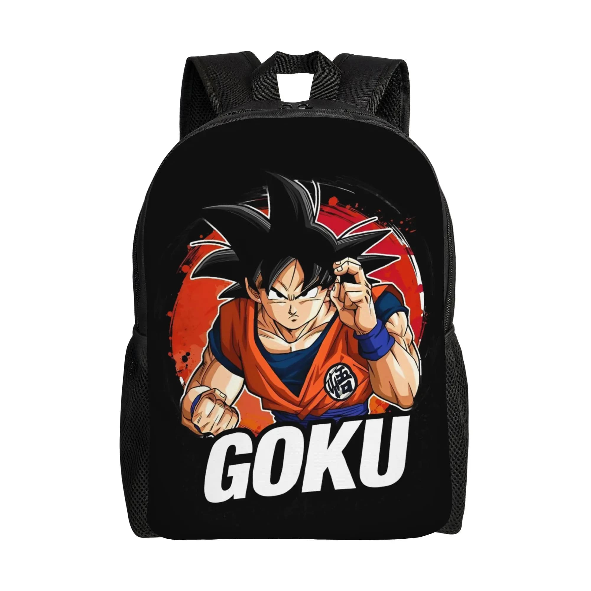Zaino Dragon Ball per adolescenti, resistente, per scuola superiore, escursionismo, viaggi, borsa a tracolla per computer portatile, per uomo e donna