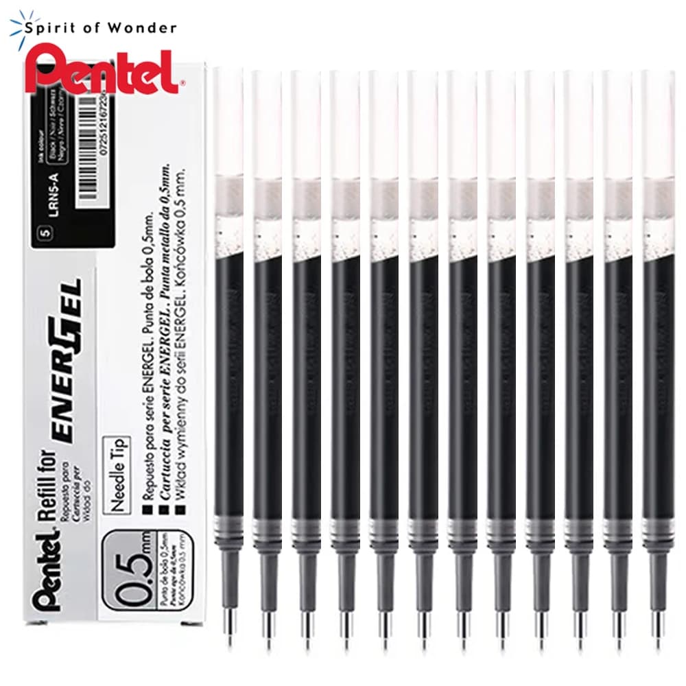 Giappone Pentel Penne Gel Ricariche LRN5/LRN4 0.5/0.4mm Punta dell'ago Adatto per BLN105/75 Cancelleria per ufficio scolastico ad asciugatura rapida