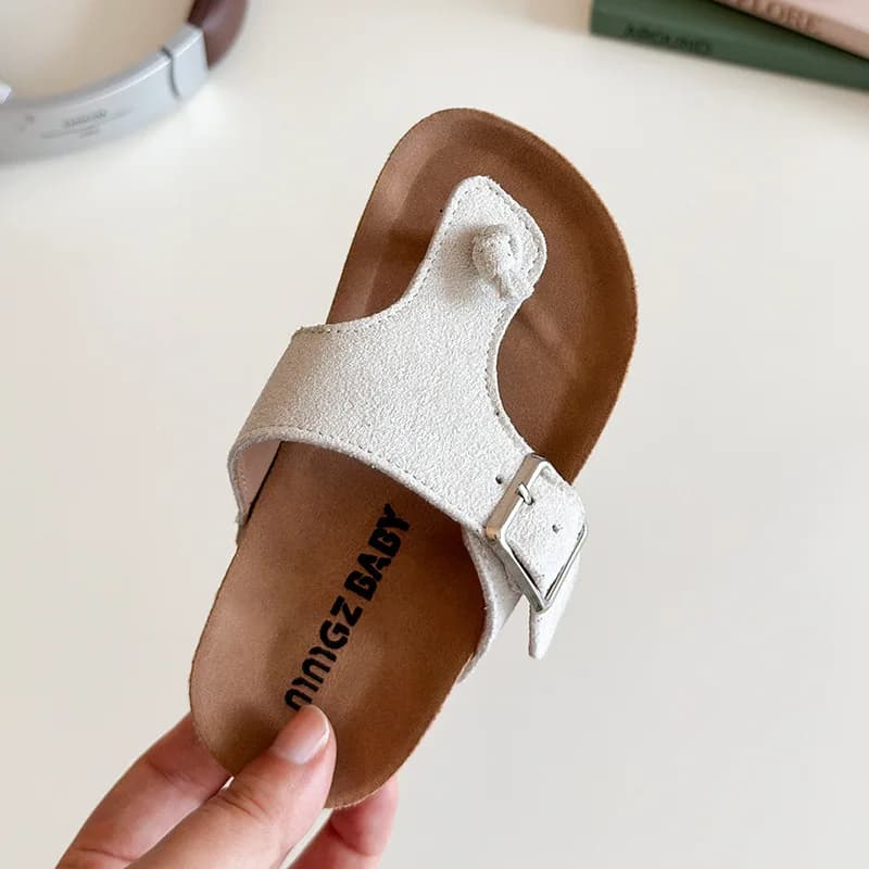 Nuove Ciabatte Estive per Bambini, Sandali alla Moda in PU per Bambini e Bambine, Infradito alla Moda per Neonati e Bambini