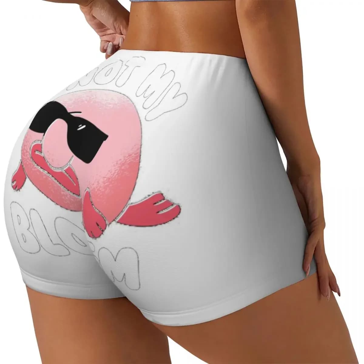 Custom Blobfish Not My Bloblem Not My Problem Women Gym Workout Running Shorts Athletic Volleyball Biker Yoga Shorts