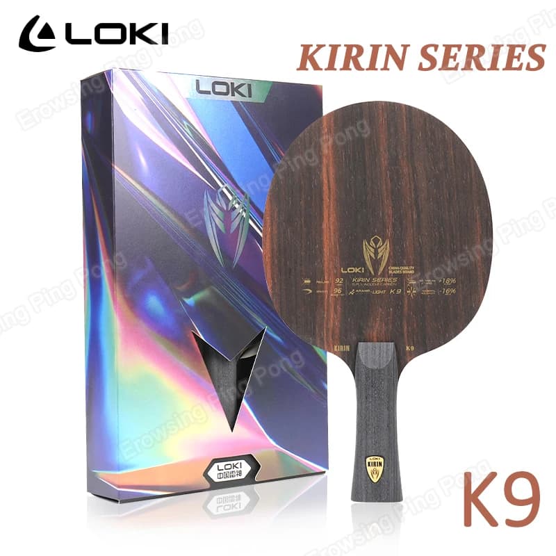 Original LOKI K9 Table Tennis Blade 5 Wood 2 Carbon Ping Pong Paddle OFF+ Fast Attack Table Tennis Racket for All Players