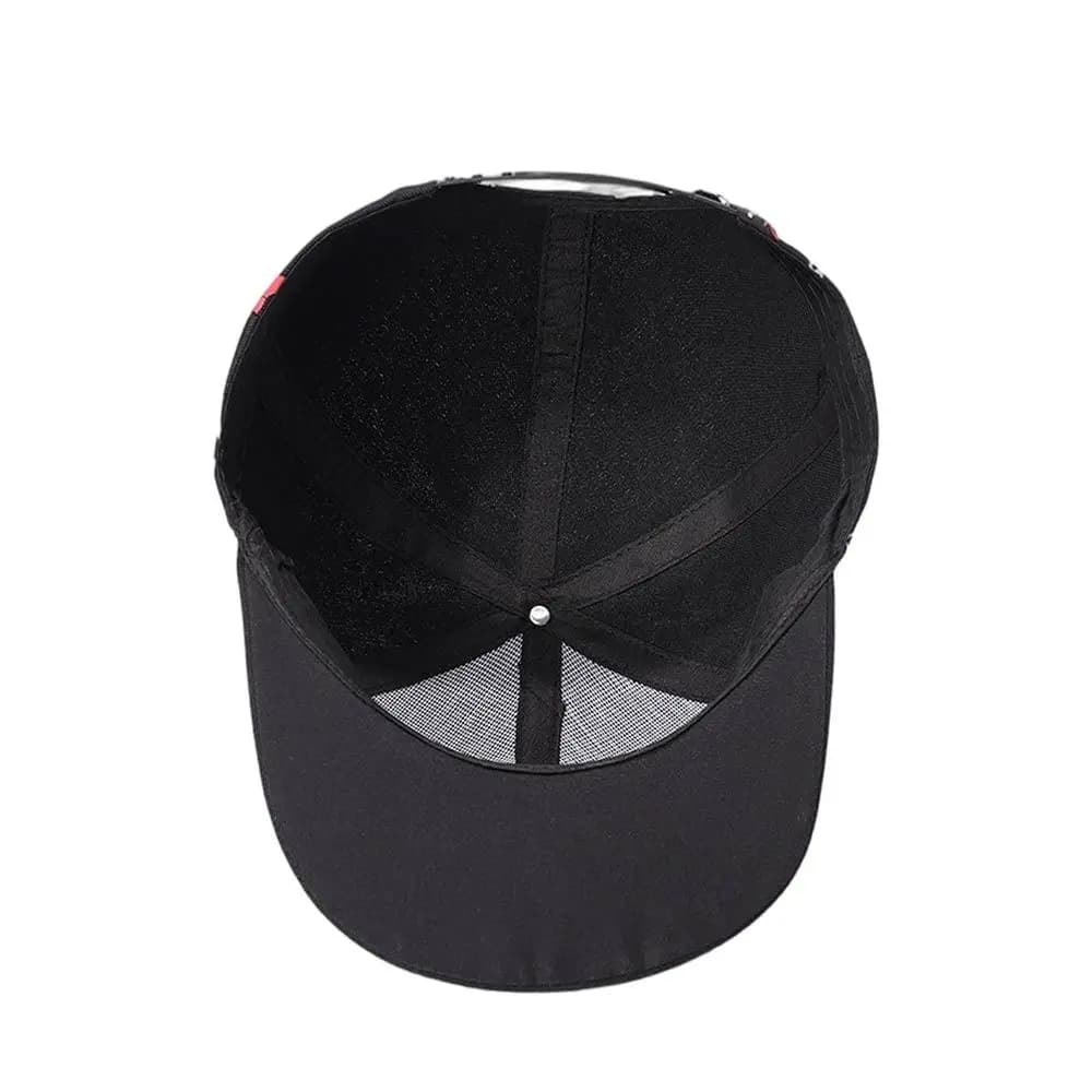 Casual Hip Hop Baseball Cap Print Breathable Snapback Hat Outdoor Adjustable Sun Hat for Men Women