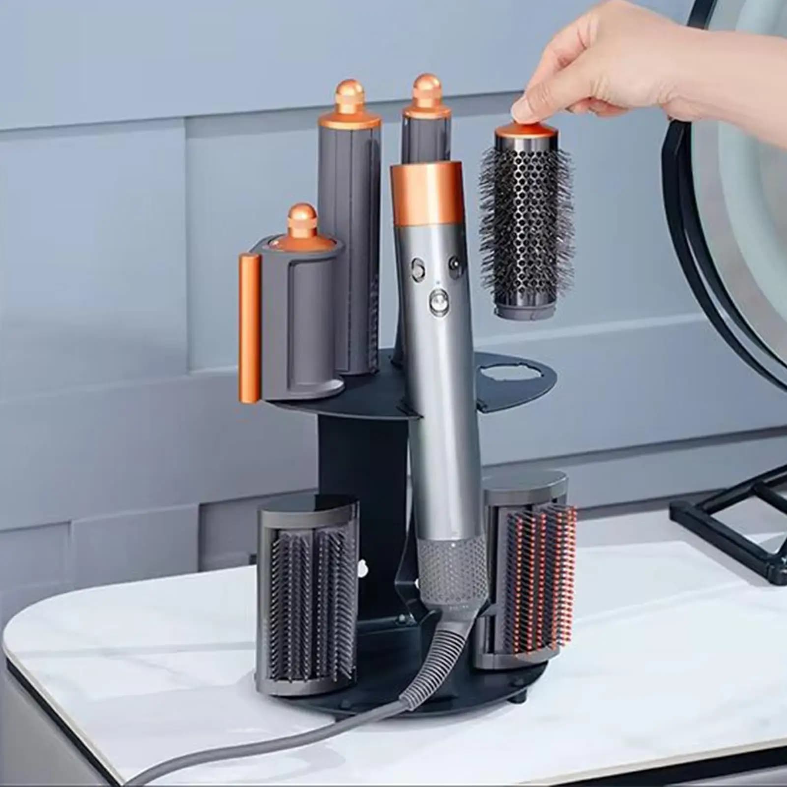 Door iron curlers Door tools for hair styling Storage holders for iron curlers wall hair for dormitory, apartment, bedroom, living room