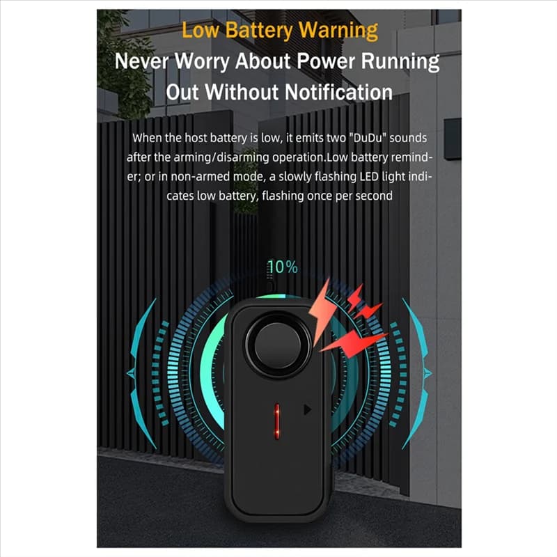Sensore di allarme antifurto per porte e finestre Kit sistema di allarme antifurto con telecomando wireless Rilevatore di porte aperte di sicurezza domesticaabgi