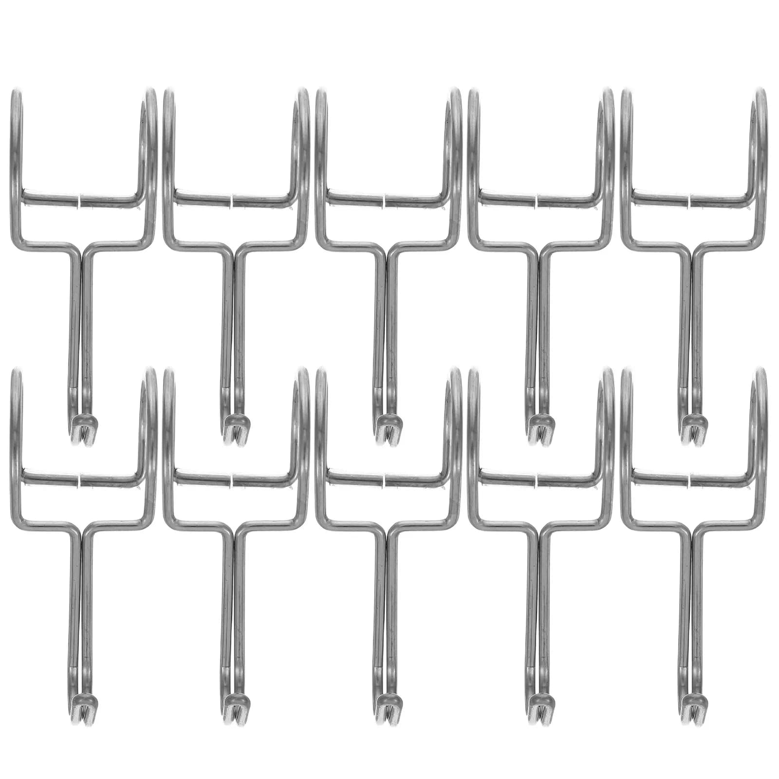 10Pcs Windproof Hanger Hooks Round Tube Stainless Steel for Flower Pot Holders Clothes Hangers Metal Robust Plant Hooks