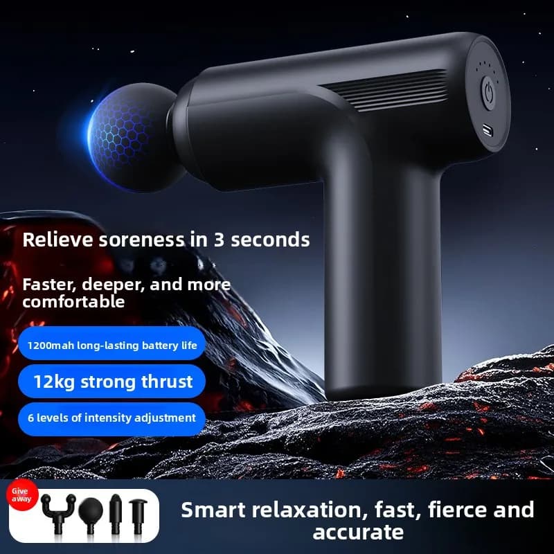 Mini Multifunctional Massage Gun for Muscle Relaxation, Silent Massage for All Body, Electric Massage Head Spalle and Collo