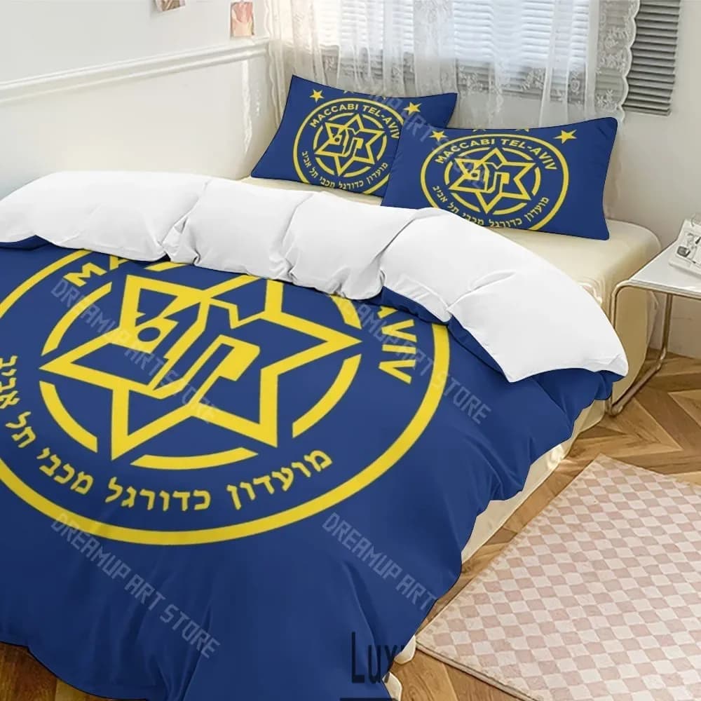 3D Print Maccabi Tel Aviv Bedding Set Twin Queen King Full Size Duvet Cover Pillowcase Bed Boys Girls Adult Home Textiles