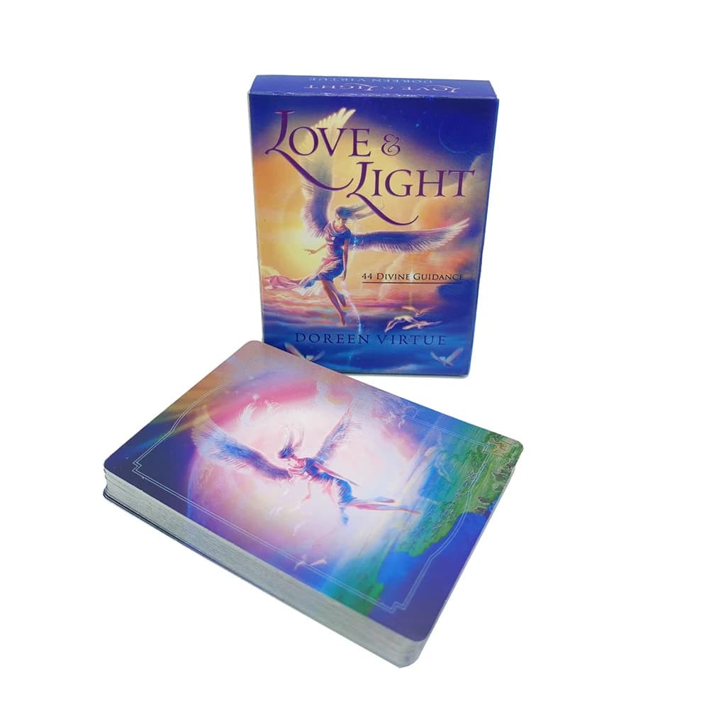 44 carte dei tarocchi inglesi Oracle di guida divina Love Light