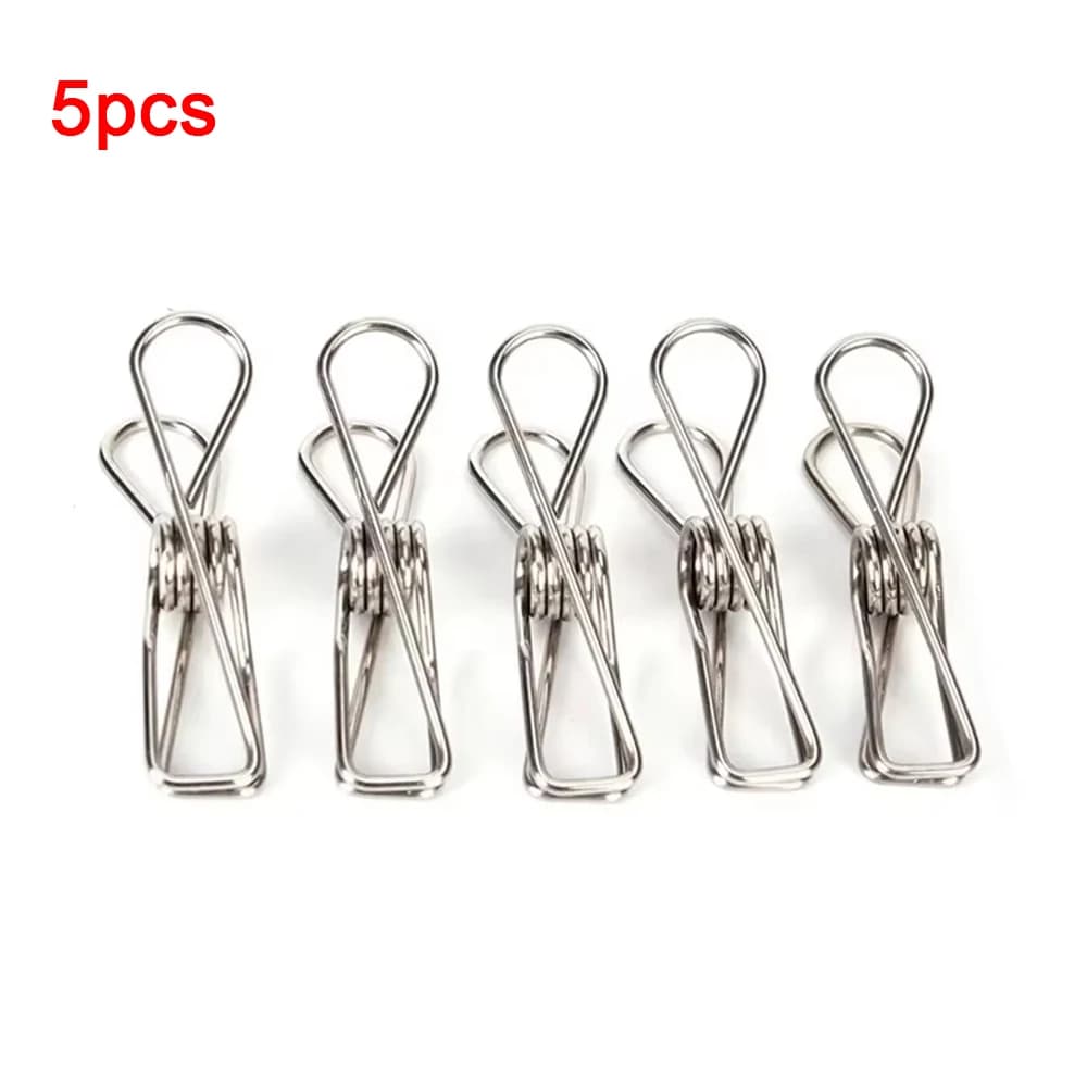 Stainless Steel Clips for Clothes Molds Supports Clothing Clamps Springs for Home Use Sheet Set