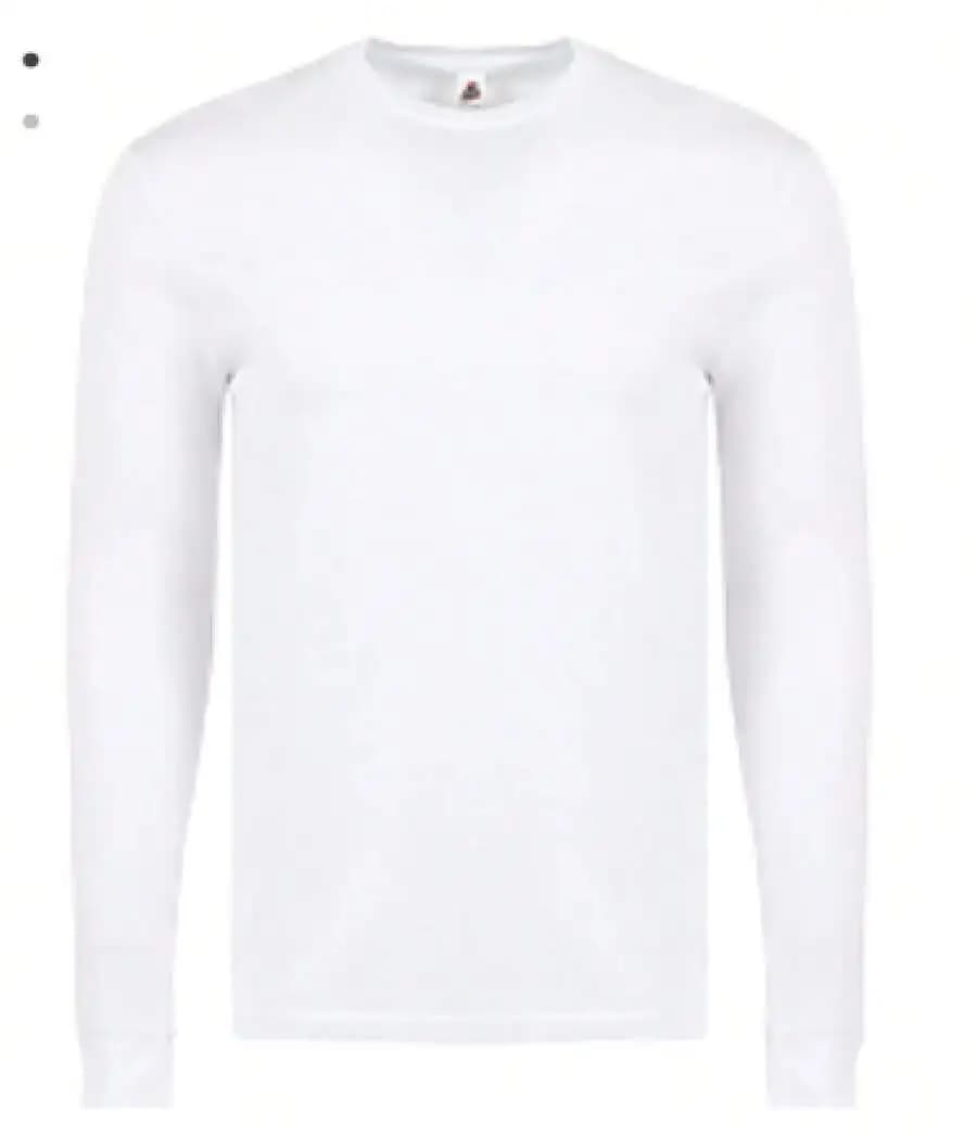 Mens Long Sleeve Crew Neck Solid T-Shirt Casual Comfortable Pullover Top For Summer Layering