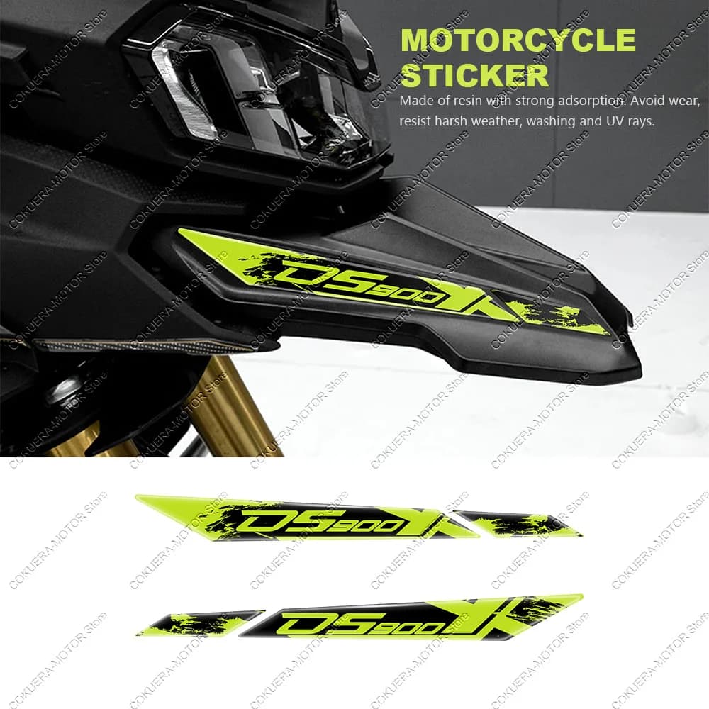 Per LONCIN VOGE DS900X DS 900X Moto 3D Adesivo in resina epossidica Bocca anteriore Adesivo Decalcomania Adesivi di protezione