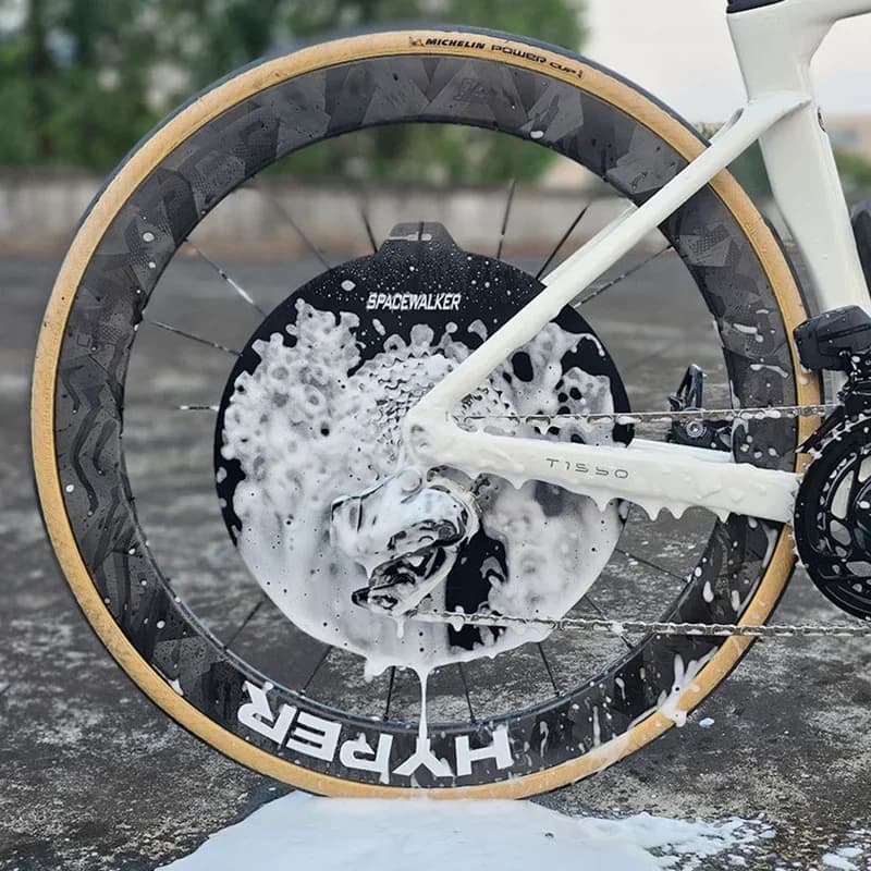 Copertura di protezione per la pulizia dei freni a disco anti-grime per protezione delle ruote del motociclo della bicicletta per accessorio di facile lavaggio per mountain bike da strada