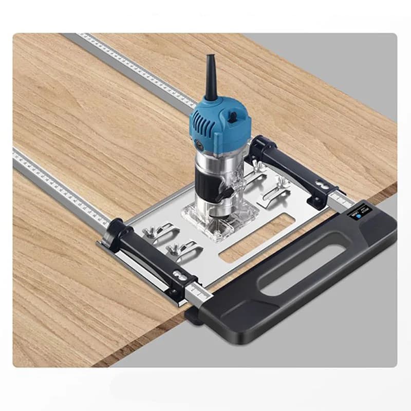 Guida di posizionamento per sega circolare elettrica da 4/5 pollici, strumento per taglio bordi, fresatura e scanalatura, per falegnameria fai da te