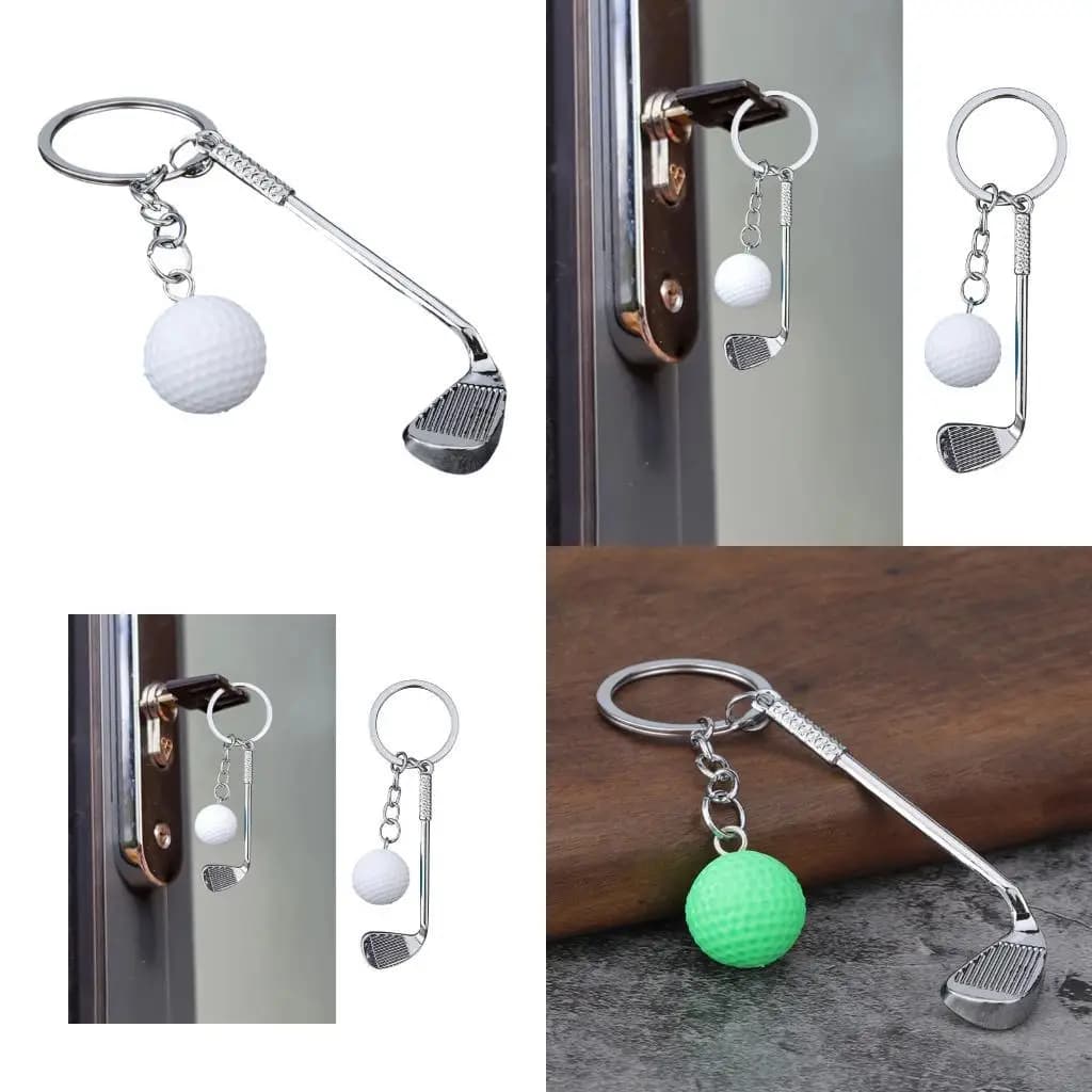 Backpack Keyring Ornament Golf Ball Chain Pendant Keychain Decorative Accessories Car Pendant Gift for Friend D7YA