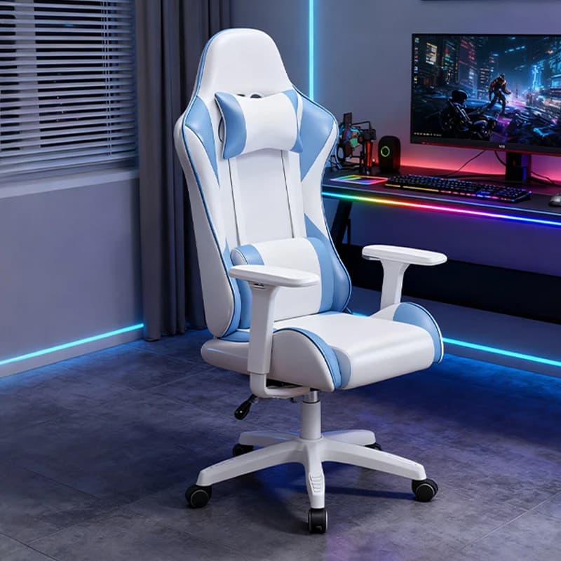 Sedia da Ufficio Ergonomica con Supporto Lombare, Poltrona Reclinabile Girevole per Gaming, Sedia per Home Office per Lunghe Sessioni di Seduta