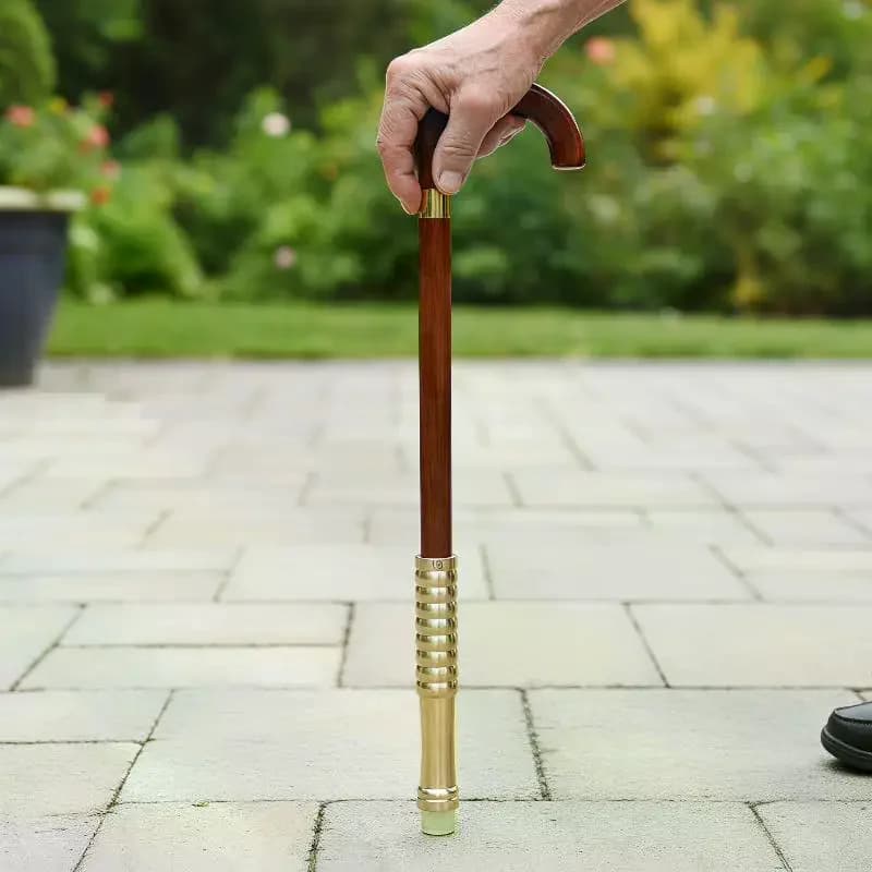 1Pcs Brass Cane Crutch Leg Feet Replacement 14mm-28mm Universal Anti-Slip Hiking Pole Tip for Elderly Walking Trekking