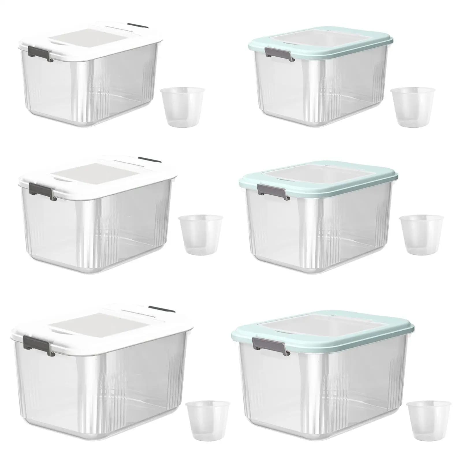 Container for rice conservation in grains organization of rice and wheat preservation pantry for nuts flour dry food cereal rice