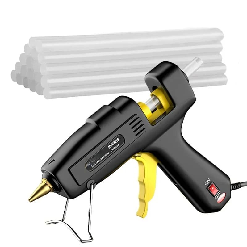 40/60/80/100W Portable Glue Gun and Stick Kit Mini Hot Melt Gun Home Electric Heat Temperature Gun Repair DIY Arts Tools
