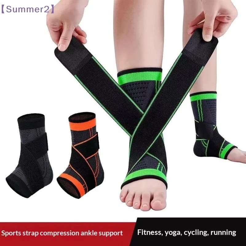 1Pcs Adjustable Compression Nylon Ankle Support Brace Adjustable Basketball Sports Ankle Wrap For Hiking Running Joint Support