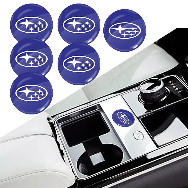 Adesivo per portachiavi auto da 15 mm, adesivo per portachiavi per portiera, adesivo per controllo centrale per Subaru Forester, Impreza, Outback, Legacy, Tribeca