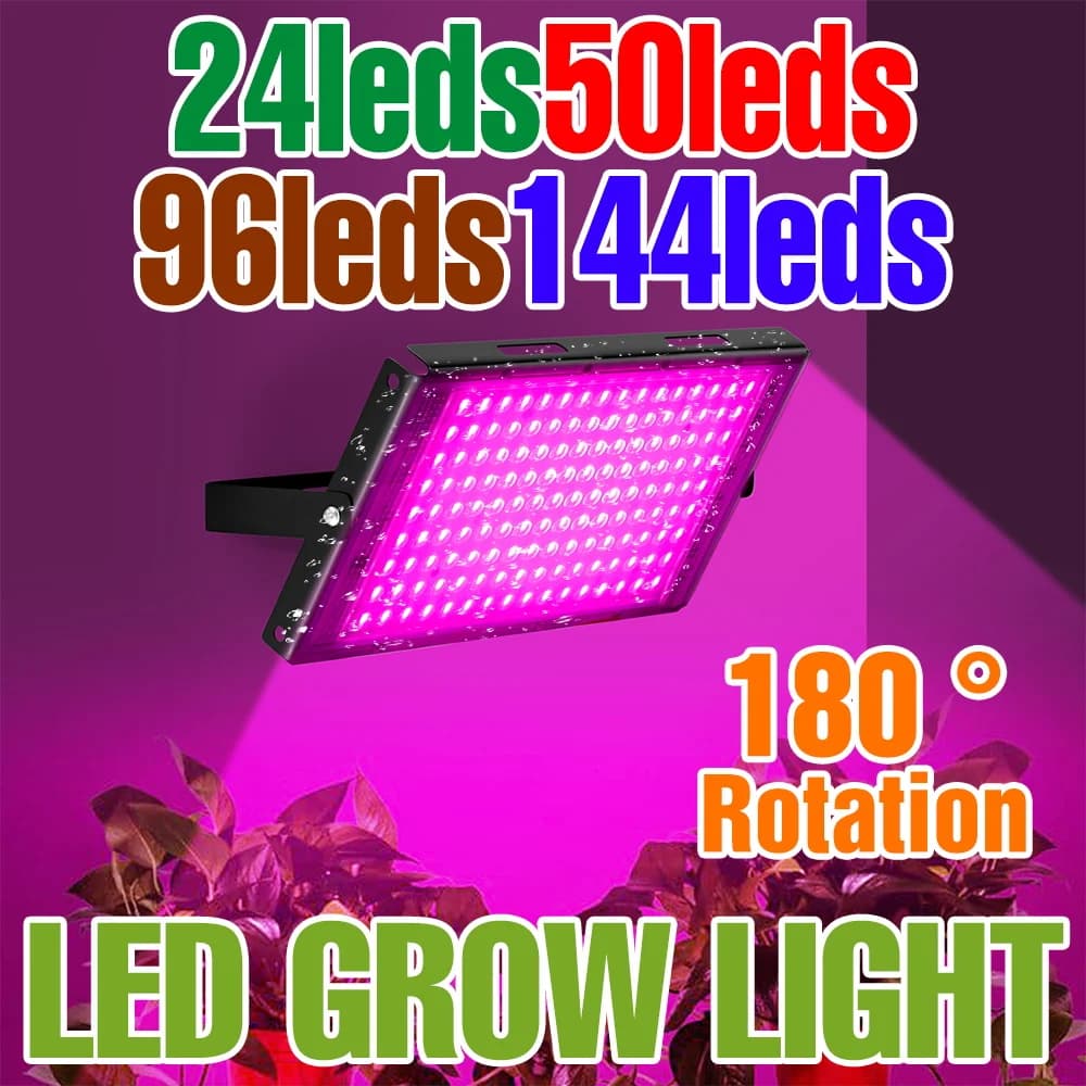 Full Spectrum Plant Fill Light LED Indoor Grow Lamp Greenhouse Tent Hydroponic Flower Seeds Growth Box Cultivation Lighting