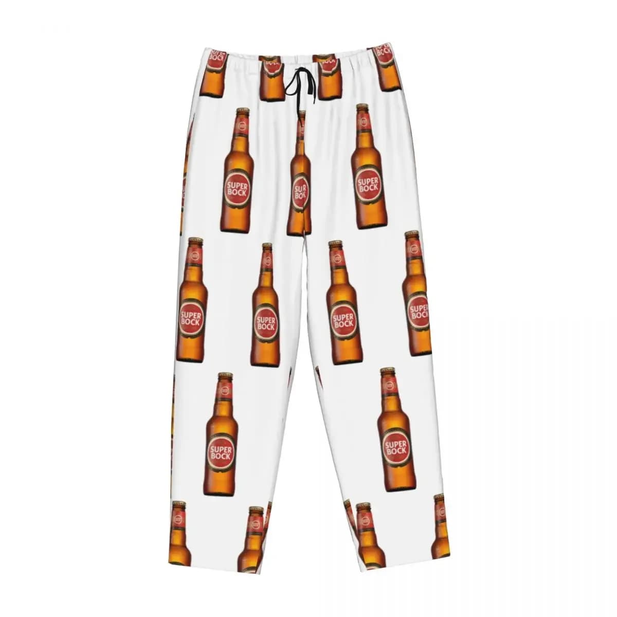 Custom Super Bock Women Pajama Pants Lounge Sleep Sleepwear Bottoms with Pockets