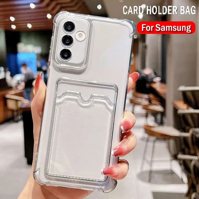 Custodia Portafoglio con Porta Carte per Samsung Galaxy S25 S24 S23 S22 S21 Ultra Plus FE A54 A53 A13 A14 A52 A34 A32 A72 5G Cover Trasparente Funda