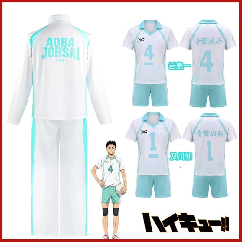 xixixi Anime Haikyuu Volleyball Dresses Oikawa Tooru School Students Sprotwear T-shirts Full set Iwaizumi Hajime Cosp