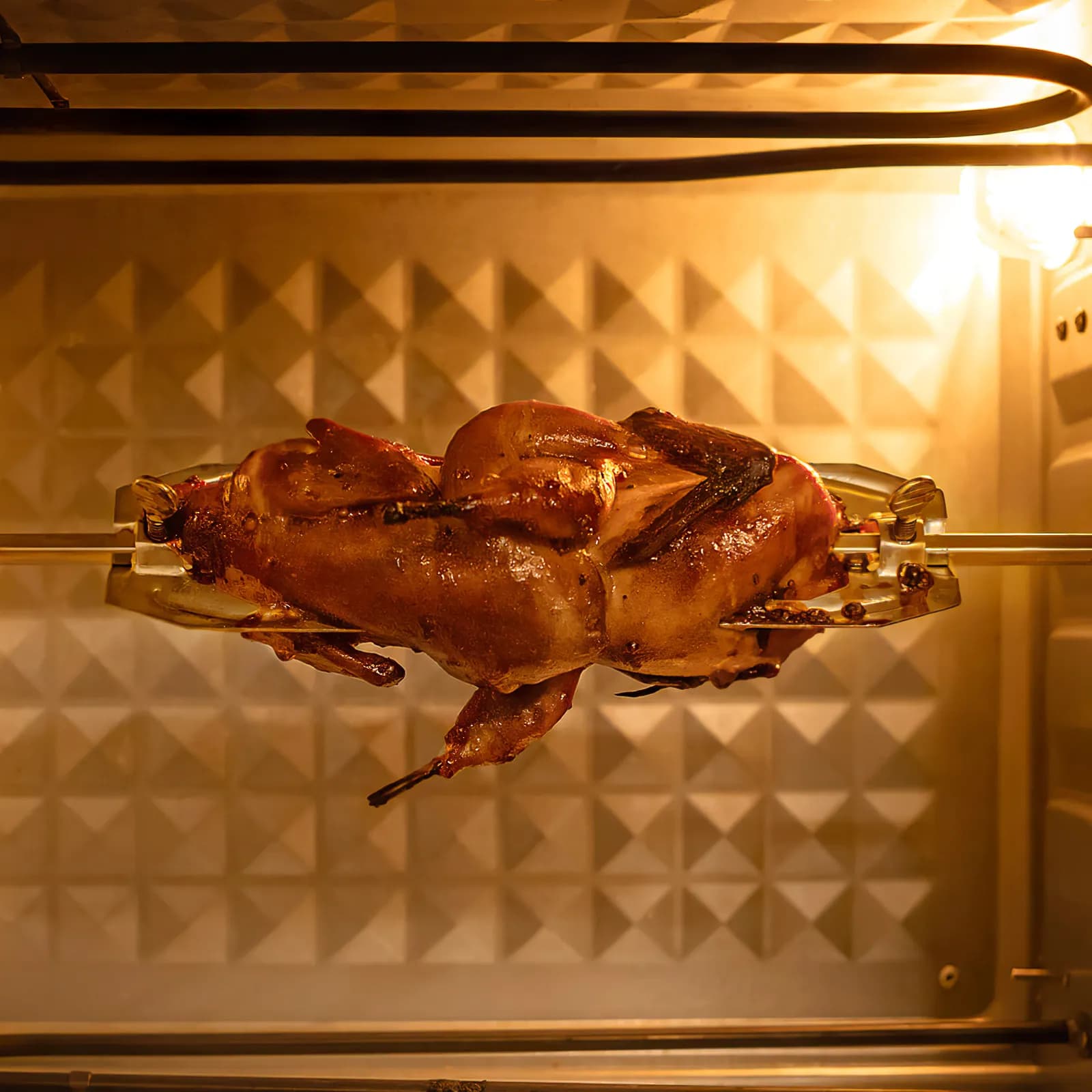 Stainless Steel Fork for Air Fryer, Anti-Wheel Fork for Roasted Chicken, Roasted Barbeque Auction, Suitable for Party BBQ
