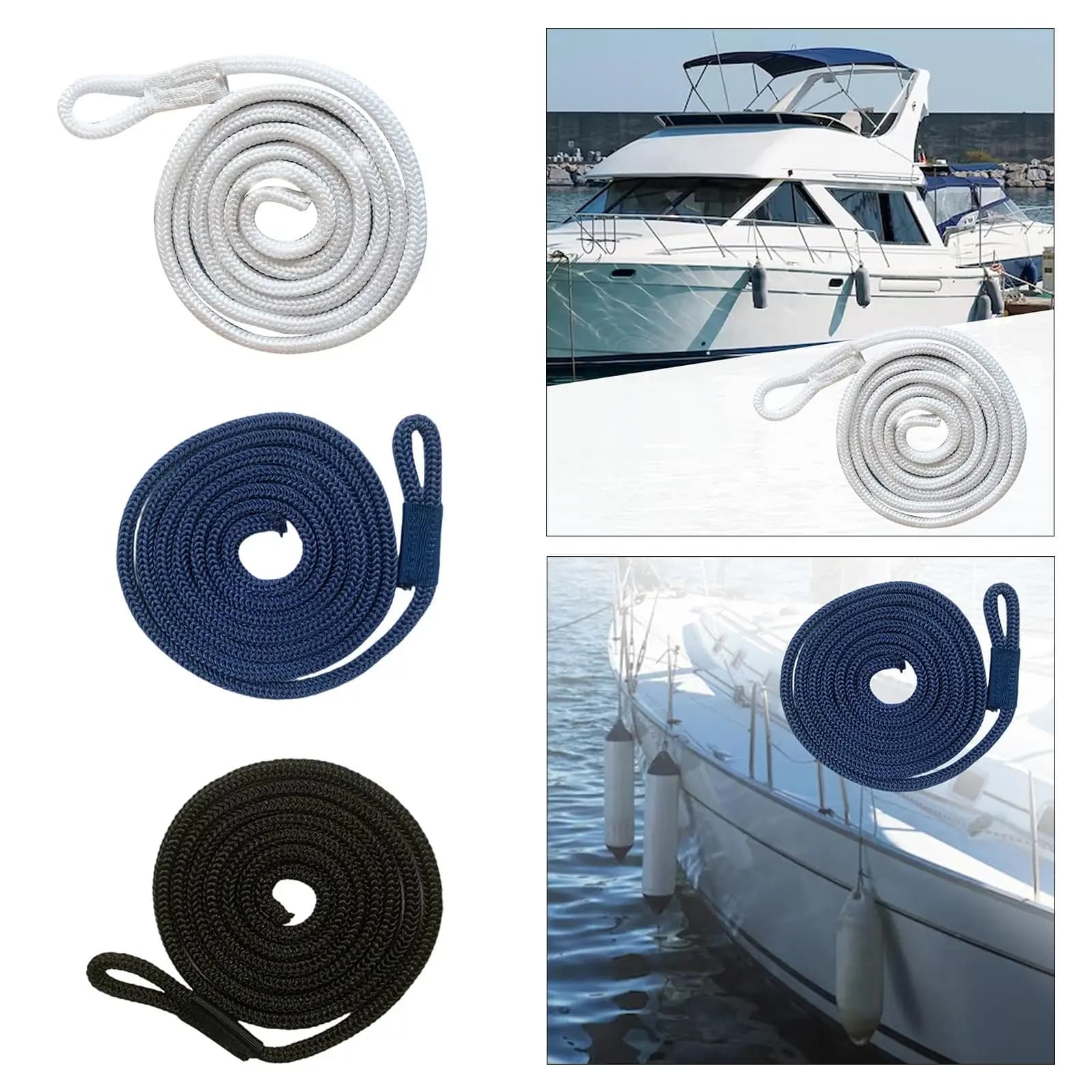 Linea parafango per barca Protezione per dock marino Parafanghi marini Corde Ganci parafango