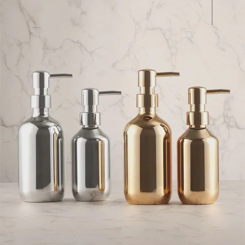 300/500ml Dispenser di sapone da bagno bottiglia Shampoo bottiglia di Gel doccia tipo di pressa contenitore di Sub-imbottigliamento liquido per animali domestici vuoto riutilizzabile