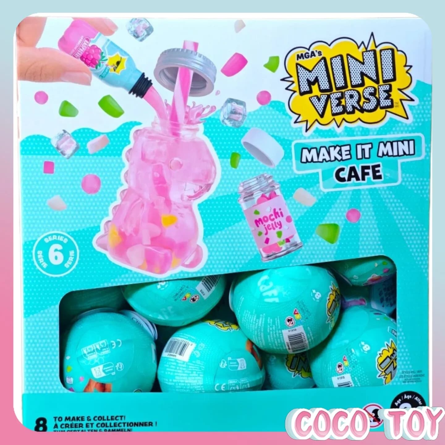 Nuovo e Originale MGA Miniverse Make It Mini Cafe Serie 6 Kit Cibo Fai-da-te Blind Box Mystery Ball Giocattolo Set Casa delle Bambole Regalo da Collezione