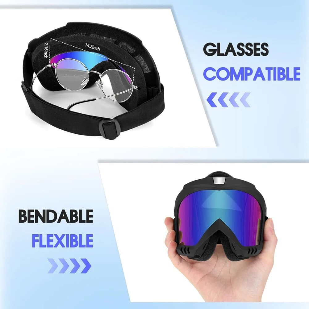 618 Mega Sale Motorcycle Dirt Bike 2-Pack ATV Goggles Gear Ski Motocross MX Descent Accessories Goggles Glasses