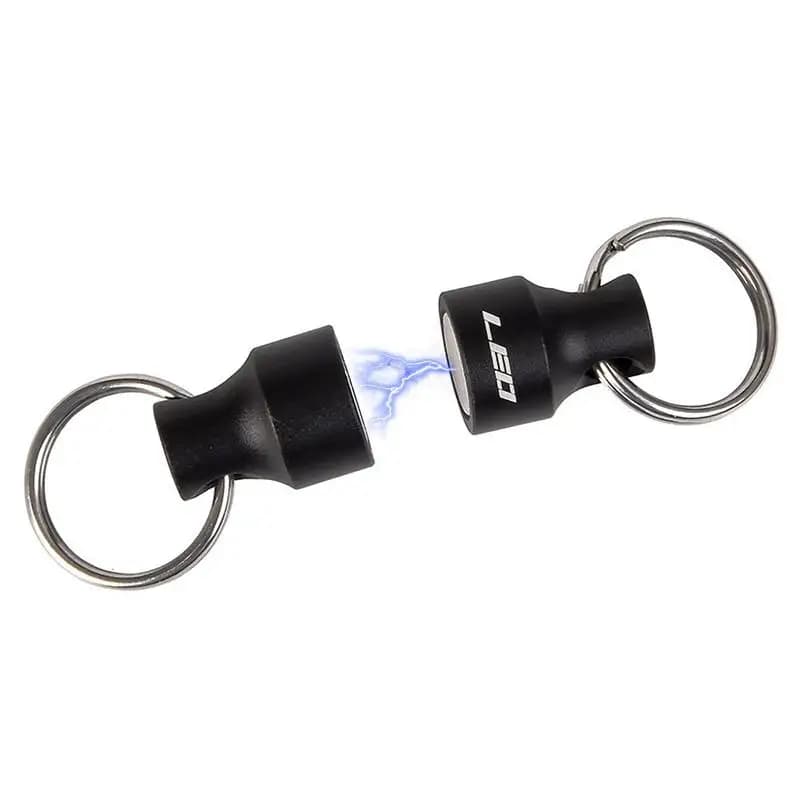 Magnete per rete da pesca a mosca Connettore per guadino Rete magnetica Retrattore per pesca Rilascio rete con moschettone in lega