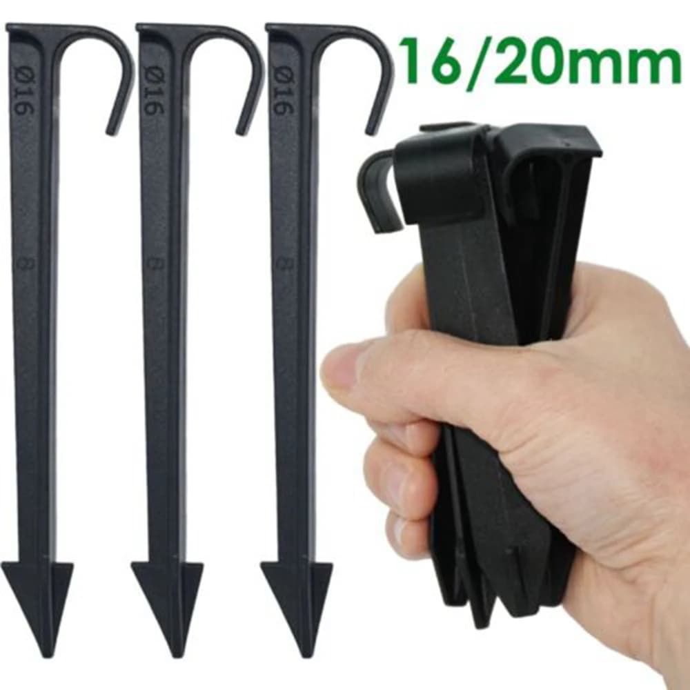 10 pcs PE tube bracket new support rod for 16mm/20mm type C tube cap for black pipe gardening
