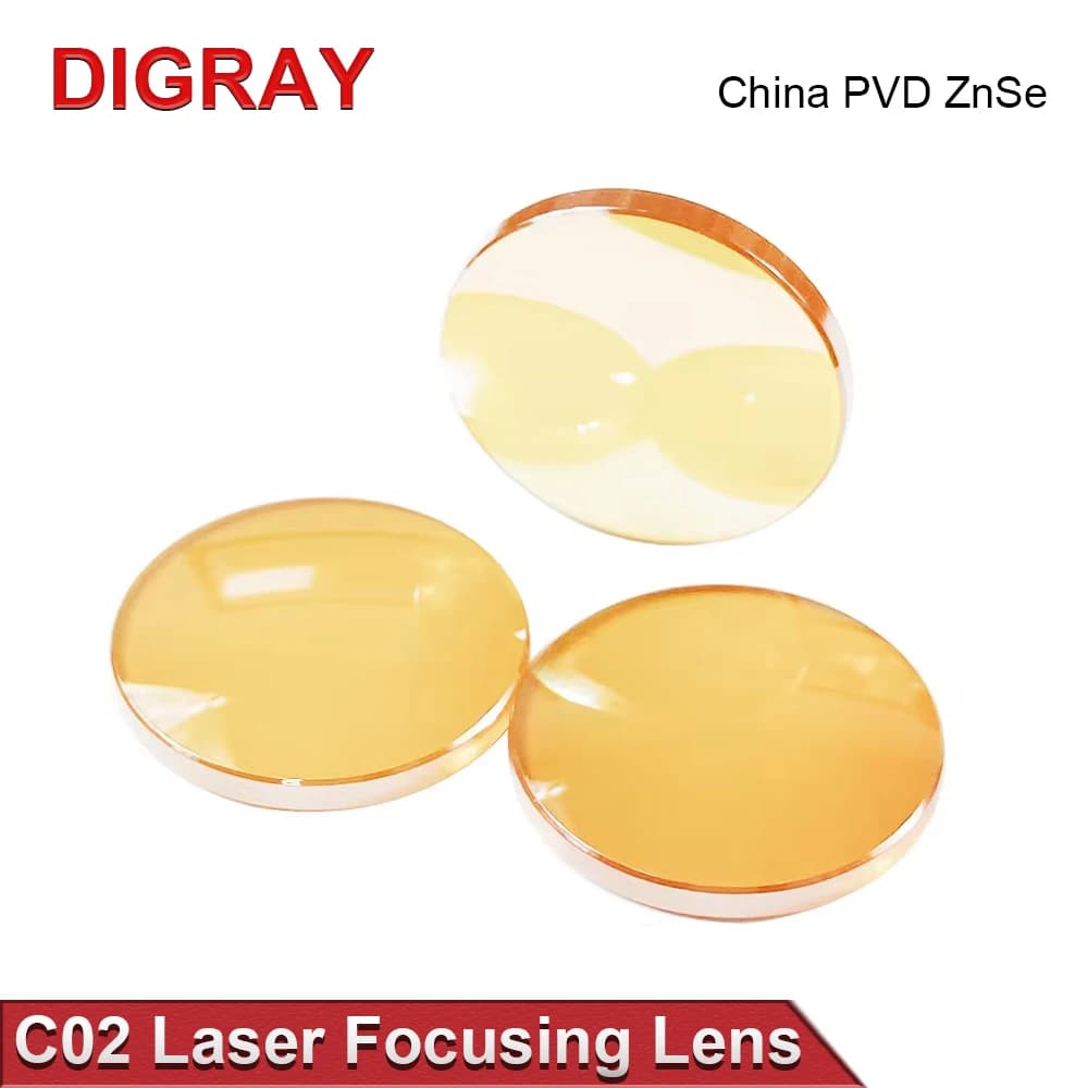 DIGRAY Cina Co2 PVD ZnSe Lente di messa a fuoco Dia 12mm18mm19.05mm20mm FL 38.1 50.8 63.5 76.2 101.6mm Per macchina da taglio per incisione laser