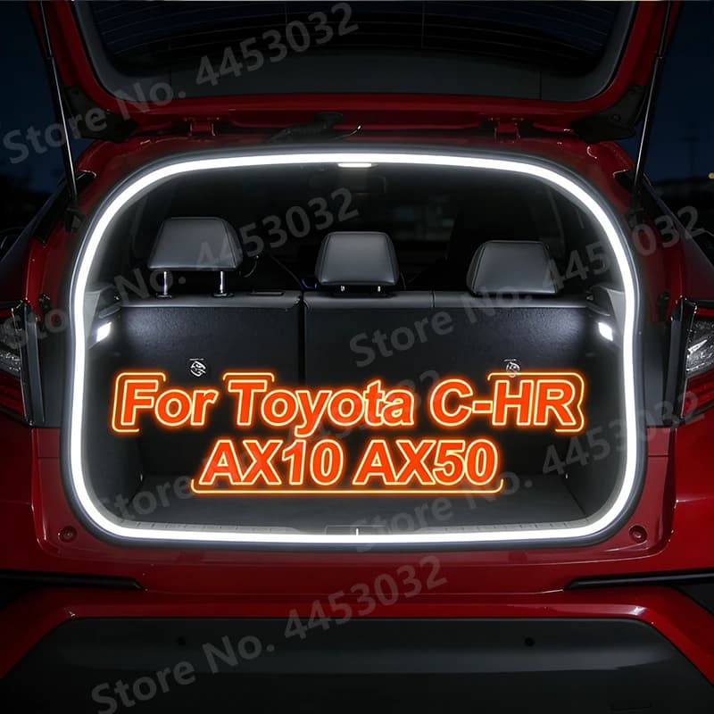 Car Trunk Seal Edge LED Strip For Toyota C-HR AX10 AX50 2019 2018 Flexible Light Strip Decoration Lighting Easy Installation