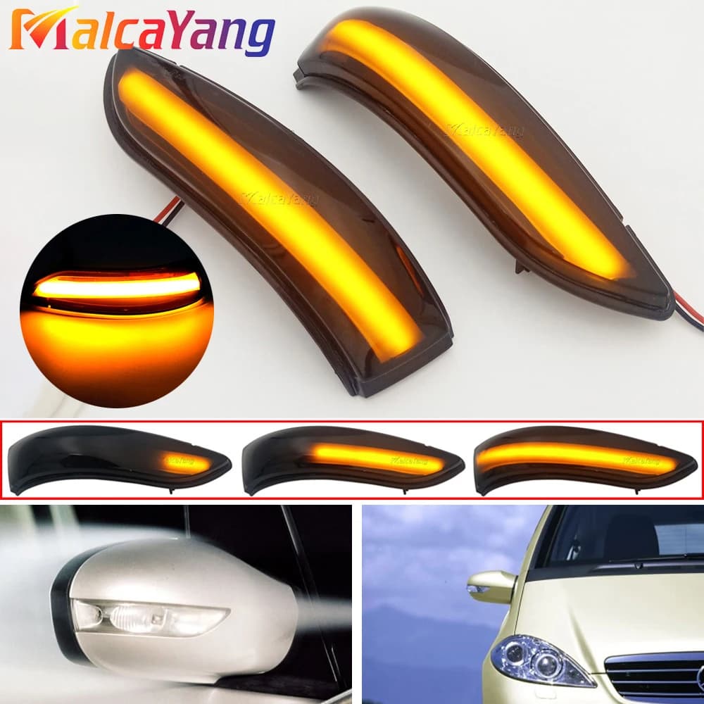 Indicatore di direzione dinamico a LED per Mercedes Benz Classe A B W169 W245 A180 A200 B180 B200 2004-2008 freccia specchietto 1698201121