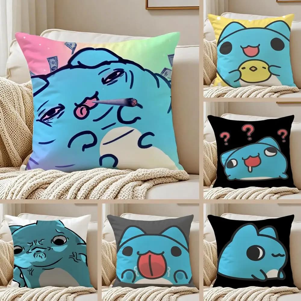 Fodera per cuscino B-Bugcat CapooS in morbido peluche, copricuscino per divano con cerniera nascosta, antipolvere, per decorazioni domestiche