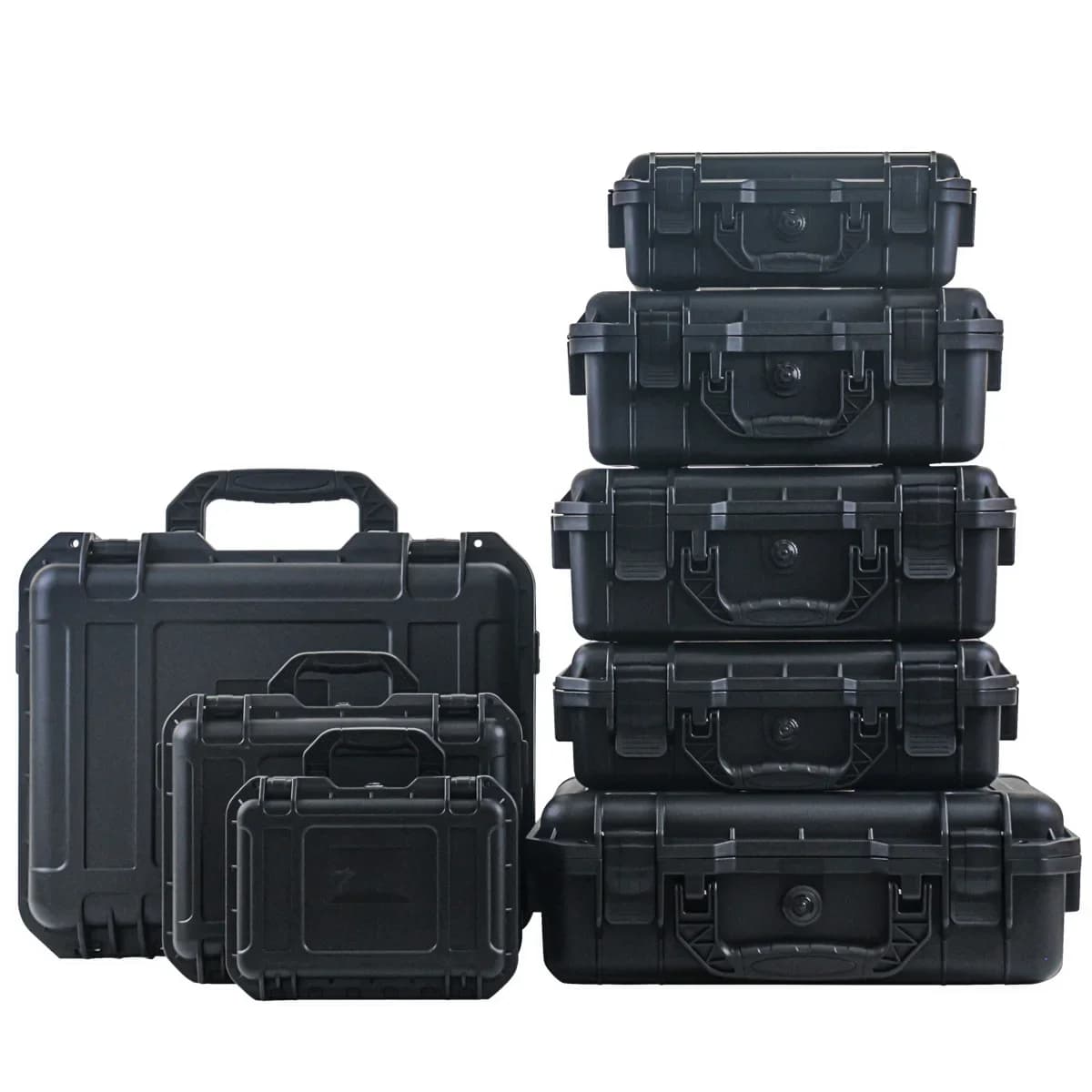 1Pc Waterproof Hard Shell Carry Case with Pre-Cut Foam, Hardware Tool Storage Box Portable Safety Protective Organizer Toolbox