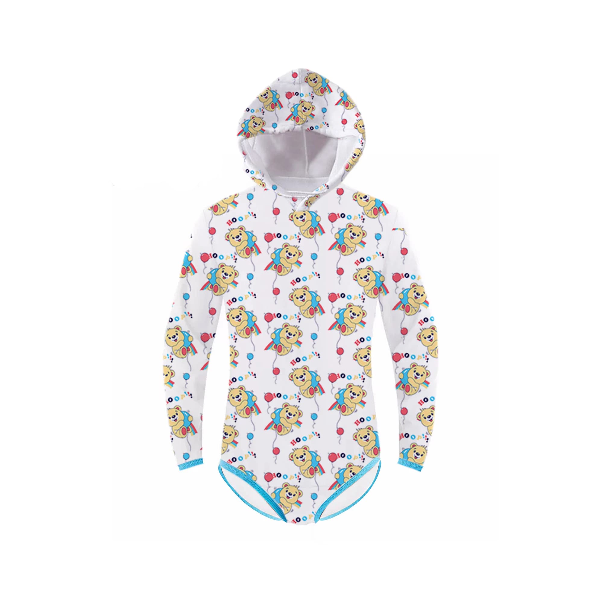 ABDL felpa con cappuccio body adulto tutina pagliaccetto orsetto