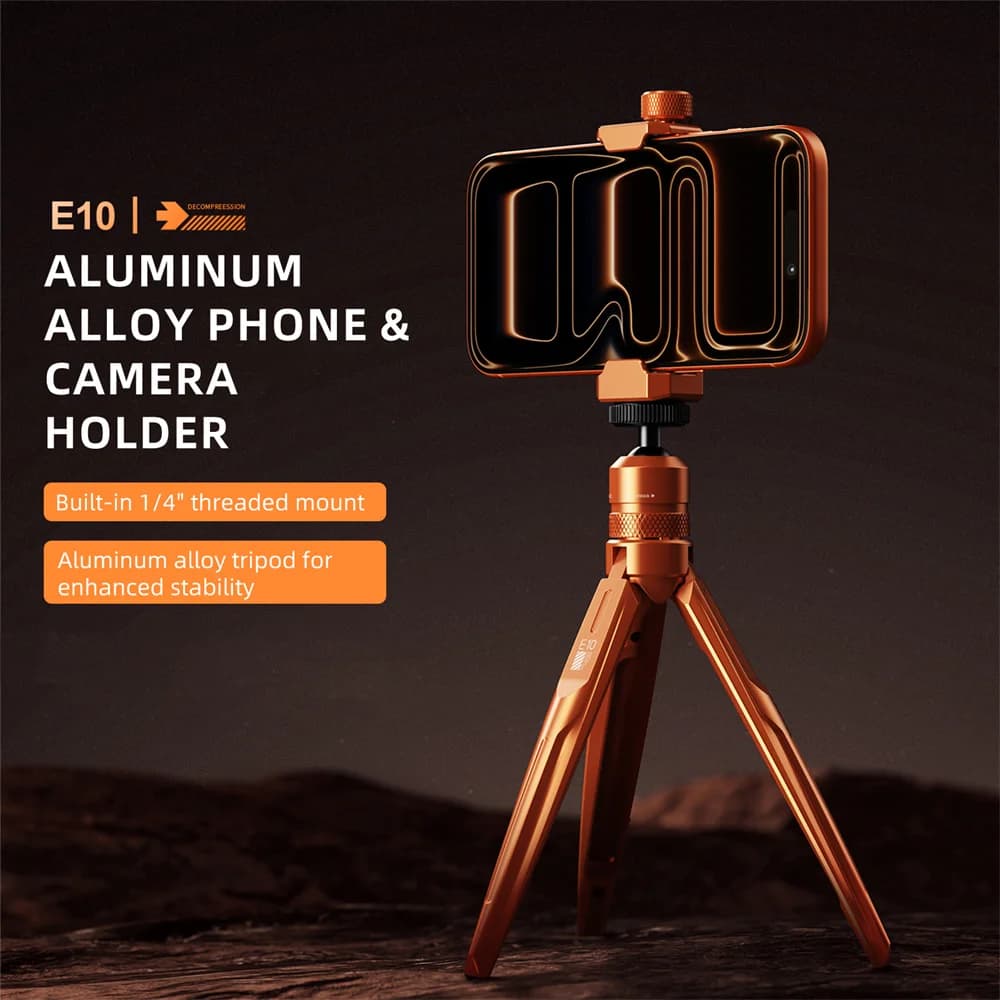 Mini Handheld Tripod for DJI Pocket 3 Action Camera Mirrorless Camera Video Recording Phone Tripod w 1/4" 360 Ballhead
