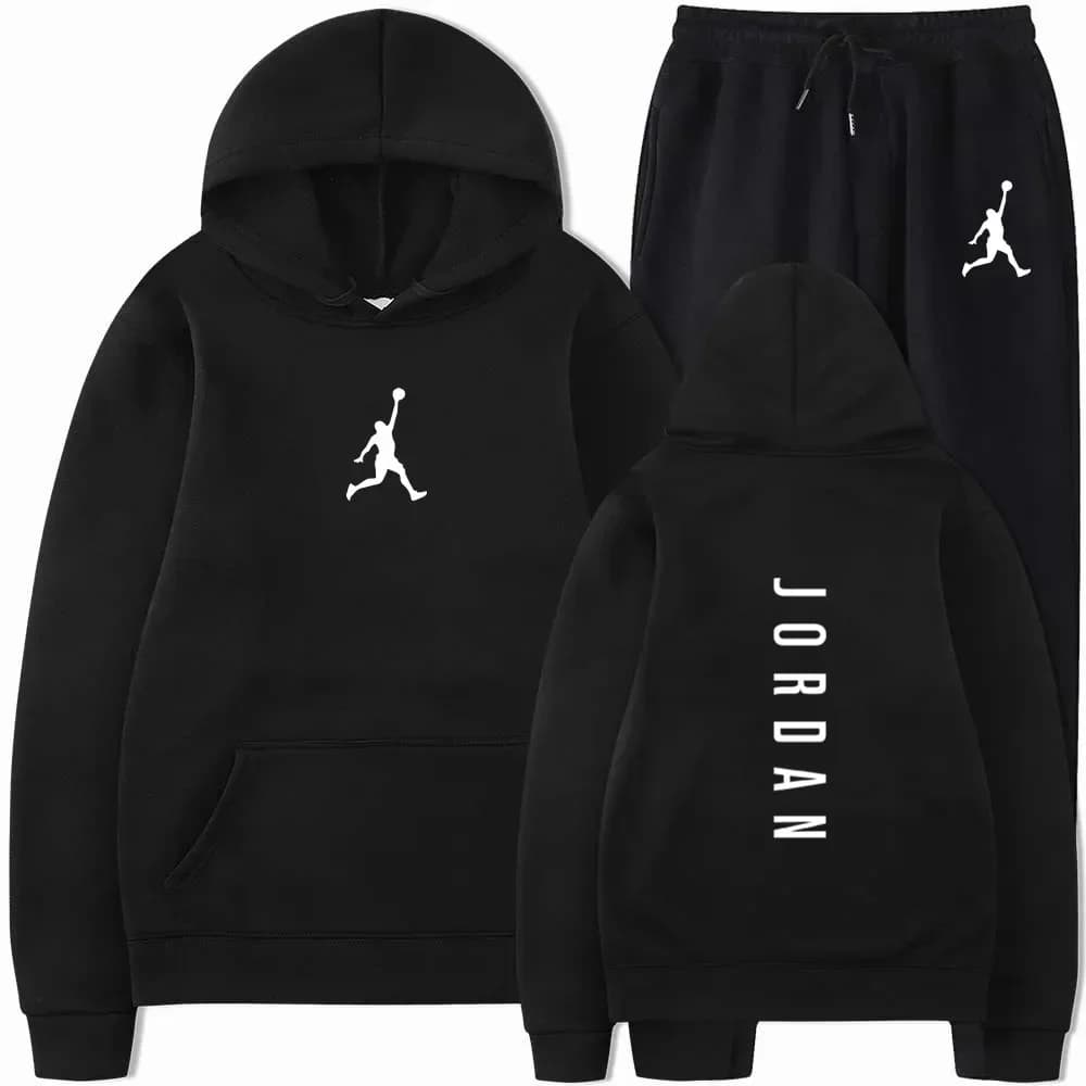 Men's 2026 Spring Autumn Sweatsuit Set, High Quality Sweatshirt + Jogger Pants, Casual Sportswear 2‑Piece Daily Outfit