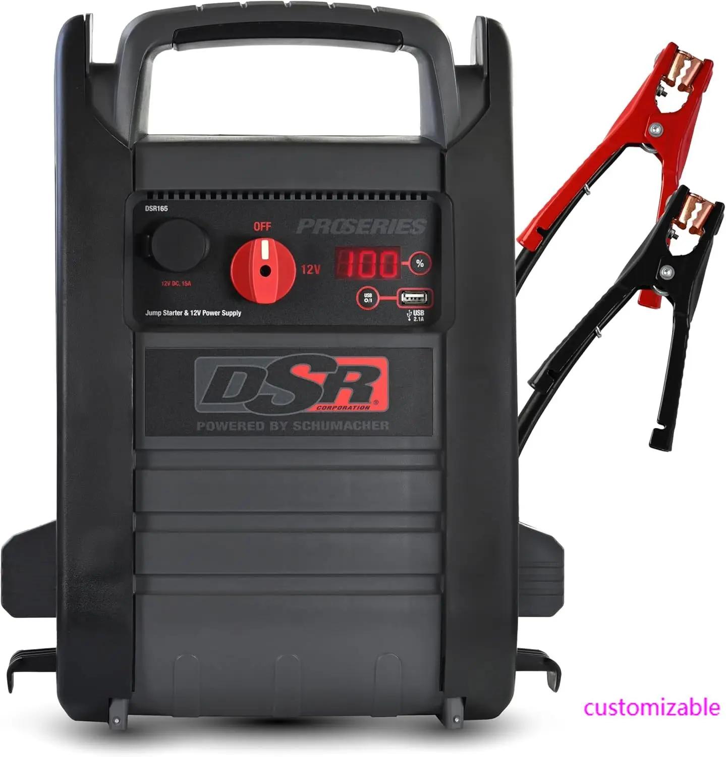 Avviatore elettrico DSR ProSeries DSR165 e centrale elettrica portatile per batterie per auto, SUV, camion e barche, 2200 amplificatori di picco