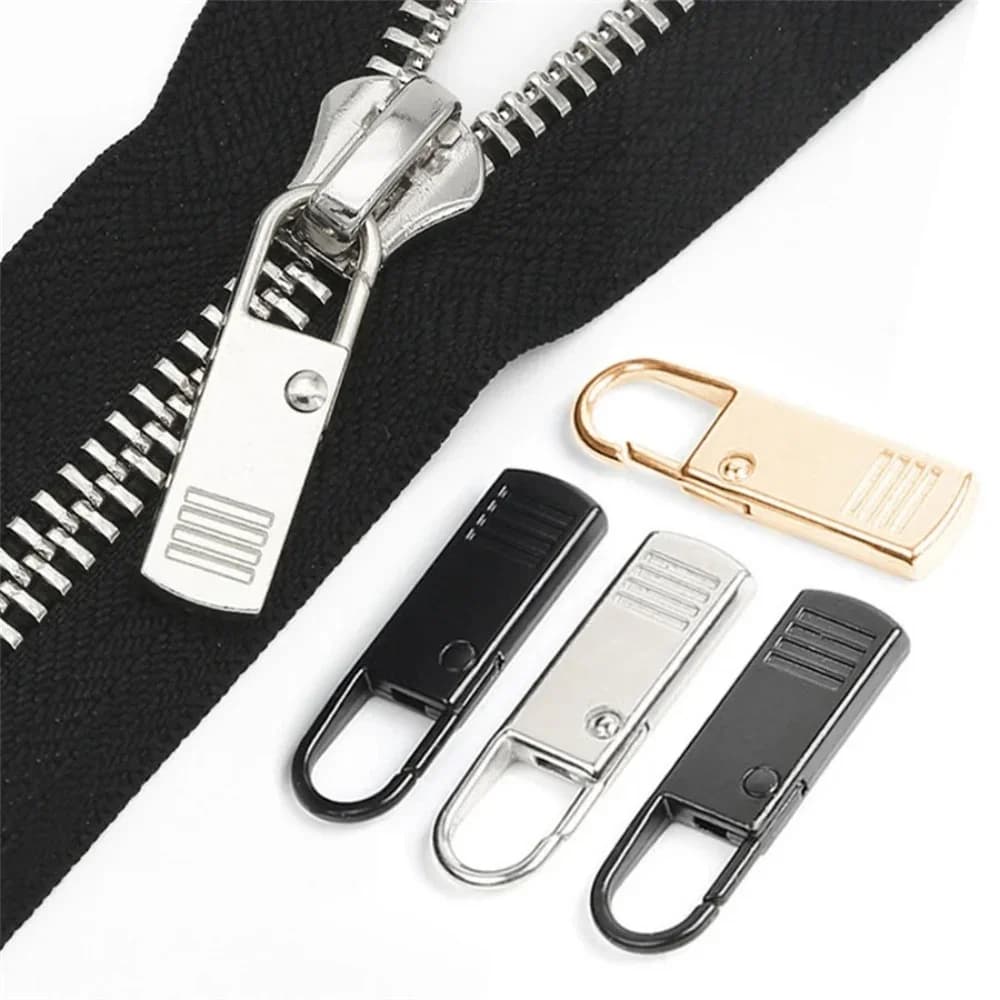 Kit di Riparazione Istantanea per Cerniere con Tirante Scorrevole, Sostituzione per Fibbie Rotte, Testa Cerniera per Borse da Viaggio e Valigie, Fai-da-Te per Cucito e Artigianato