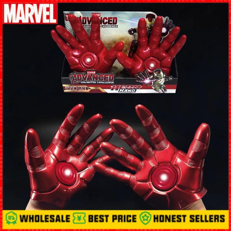 Marvel Avengers 4 Endgame Iron Man Infinity Gauntlet Superhero arma Halloween Cosplay guanti in lattice Action Figure Anime Toy