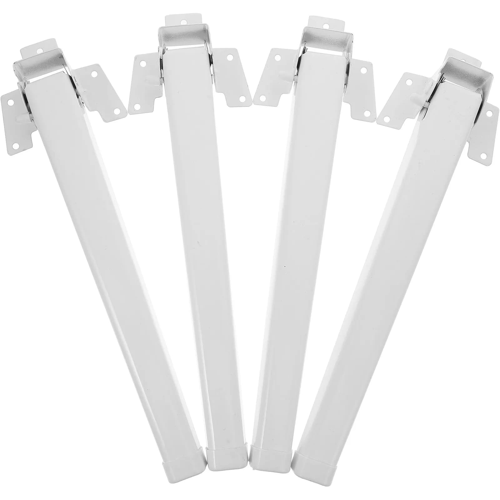 Set di 4 Gambe Regolabili in Acciaio per Tavoli, Ideali per Scrivania, Postazione di Lavoro, Letto, Davanzale, Supporto per Laptop, Pieghevoli
