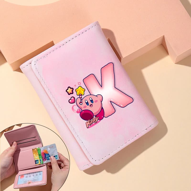 Kirbys Simple Short Women Wallets High Quality Card Holder Large Capacity Female Coin Purses Small Card Bag Wallet for Purses
