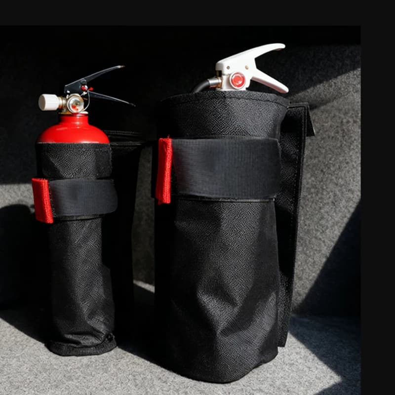 Organizzatore per Estintore Auto in Tessuto Oxford - Borsa Resistente per Bagagliaio e Supporto per Sedile Posteriore, per Conservazione Estintore - 1 Pezzo